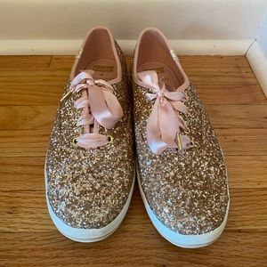 Keds X Kate Spade glitter sneakers